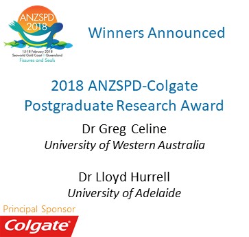ANZSPD-Colgate Research Award Winners