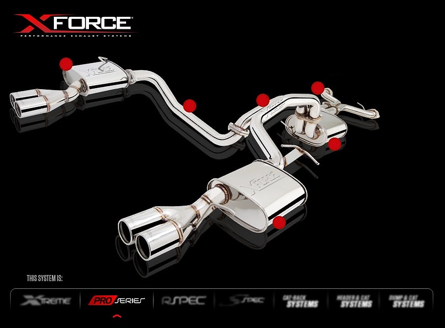 XFORCE Ford Falcon BF GT QUAD SYSTEM