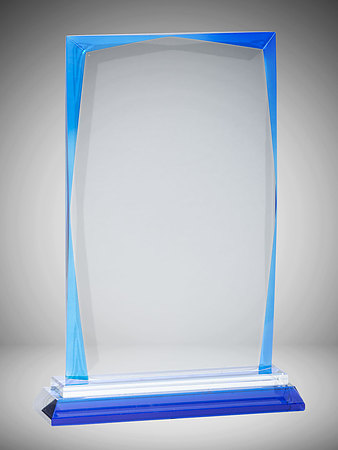 BEG01C Blue edged glass rectangle $96.00