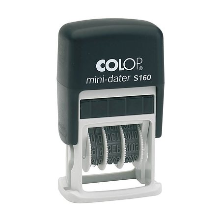 Colop S160 self inking date stamp with die plate $39.00