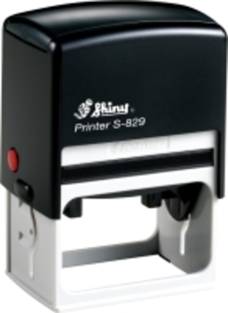 Shiny 829 self inking stamp with 64 x 40mm die plate ($55.00)