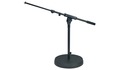 More info on Microphone+Low+Stand+with+Telescopic+Boom+Arm+Heavy+Round+Cast+Base