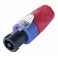 More info on Speakon+4pole+Female+Cable+Connector+Red+Boot