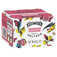BROOKVALE UNION  BOOZY JUICY GRAPEFRUIT SELTZER 16 CTN x 330ML CANS - Image 1