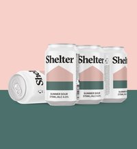 SHELTER 4% SUMMER SOUR 4 PACK x 375ML CANS - Image 1