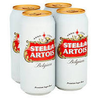 STELLA ARTOIS 4 PACK X 500ML CANS - Image 1
