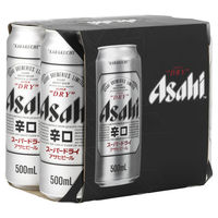 ASAHI SUPER DRY 6 PACK x 500ML CANS - Image 1