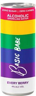 BASIC BABE EVERY BERRY SELTZER 24 x 250ML CANS CARTON - Image 1