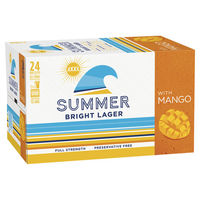 XXXX SUMMER BRIGHT MANGO CARTON 24 STBS - Image 1