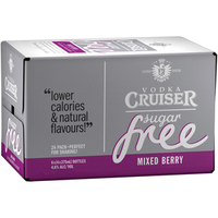 VODKA CRUISER SUGAR FREE MIXED BERRY 24 STBS CARTON - Image 1