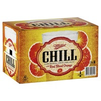 MILLER CHILL WITH REAL BLOOD ORANGE  STB CARTON 24 STBS - Image 1