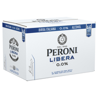 PERONI LIBERA 0.0% ALCOHOL 24 x STUBBIES CARTON - Image 1