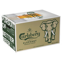 CARLSBERG ELEPHANT 24 X 330ml STUBBIES CARTON - Image 1