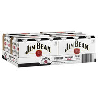 JIM BEAM and ZERO SUGAR COLA 24 x 375ML CANS - Image 1