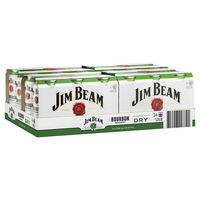 JIM BEAM and DRY 5% 24 x 375ML CANS - Image 1