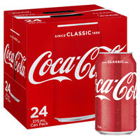 COCA COLA 24 x 375ML CANS CARTON - Image 1