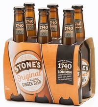 STONES ORIGINAL GINGER BEER 3.5% 6 x 330ML STUBBIES - Image 1