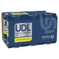 UDL LEMON LIME and SODA 6 x 375ML CANS - Image 1