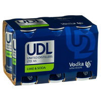 UDL LIME and SODA 6 x 375ML CANS - Image 1