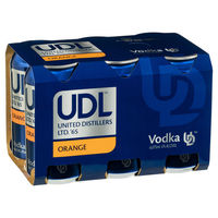 UDL ORANGE 6 x 375ML CANS - Image 1