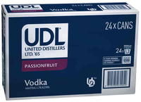 UDL PASSIONFRUIT 24 x 375ML CANS - Image 1