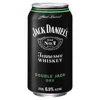 JACK DANIEL'S 6.9% DOUBLE JACK and DRY CARTON 24 x 375ML CANS - Image 1