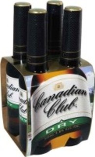 CANADIAN CLUB and DRY 4 x 330ML STUBBIES - Image 1