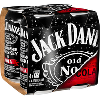 JACK DANIEL'S and COLA 4 x 375ML CANS - Image 1