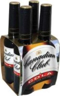 CANADIAN CLUB and COLA 4 X 330ML STUBBIES - Image 1