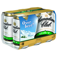 CANADIAN CLUB and DRY 6 x 375ML CANS - Image 1