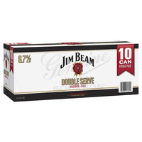 JIM BEAM DOUBLE SERVE WHITE 10 PACKS 375ML CANS - Image 1