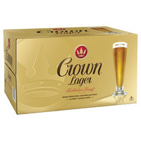 CROWN LAGER CARTON 24 STUBBIES - Image 1