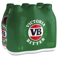 VICTORIA BITTER 6 PACK STUBBIES - Image 1