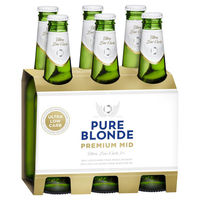 PURE BLONDE MID 3% 6 PACK STUBBIES - Image 1