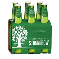 STRONGBOW SWEET CIDER 6 x 355ML STUBBIES - Image 1