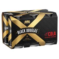 BLACK DOUGLAS and COLA 6 x 375ML CANS - Image 1
