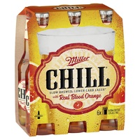 MILLER CHILL WITH REAL BLOOD ORANGE 6 PACK STUBBIES - Image 1