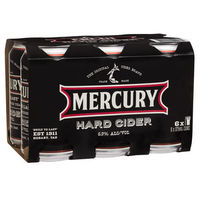 MERCURY HARD CIDER 6.9% 6 x 375ML CANS - Image 1