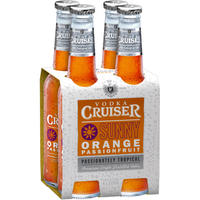 VODKA CRUISER ORANGE PASSIONFRUIT 4 PACK STUBBIES - Image 1