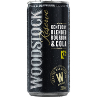 WOODSTOCK and COLA 12% 24 x 200ML CANS - Image 1
