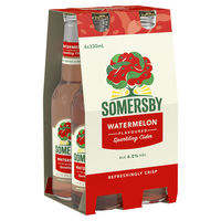 SOMERSBY WATERMELON 4 x 330ML STUBBIES - Image 1