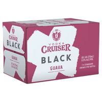 VODKA CRUISER BLACK 6.5% GUAVA 24 x 275ML STUBBIES - Image 1
