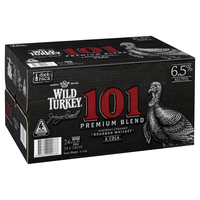 WILD TURKEY 101 and COLA 6.5% 24 x 330ML STUBBIES - Image 1