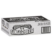 BROOKVALE UNION GINGER BEER 24 x 330ML CANS CARTON - Image 1