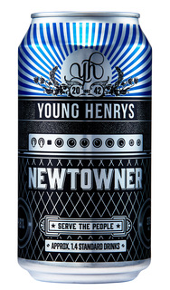 YOUNG HENRYS 4.8% NEW TOWNER LAGER 24 x 375ML TINNIES - Image 1
