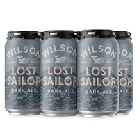 WILSON BREWING 5.3% LOST SAILOR DARK ALE 6 PACK x CANS 375ML - Image 1
