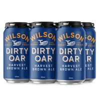 WILSON BREWING 6.2% DIRTY OAR HARVEST BROWN ALE 6 PACK x CANS 375ML - Image 1