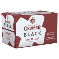 VODKA CRUISER BLACK 6.5% RASPBERRY 24 X 275ML STUBBIES - Image 1