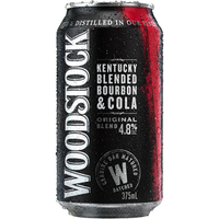 WOODSTOCK and COLA 24 X 375ML CANS - Image 1