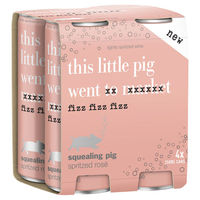 SQUEALING PIG SRITZED ROSE CANS 250ML 4 PACKS - Image 1